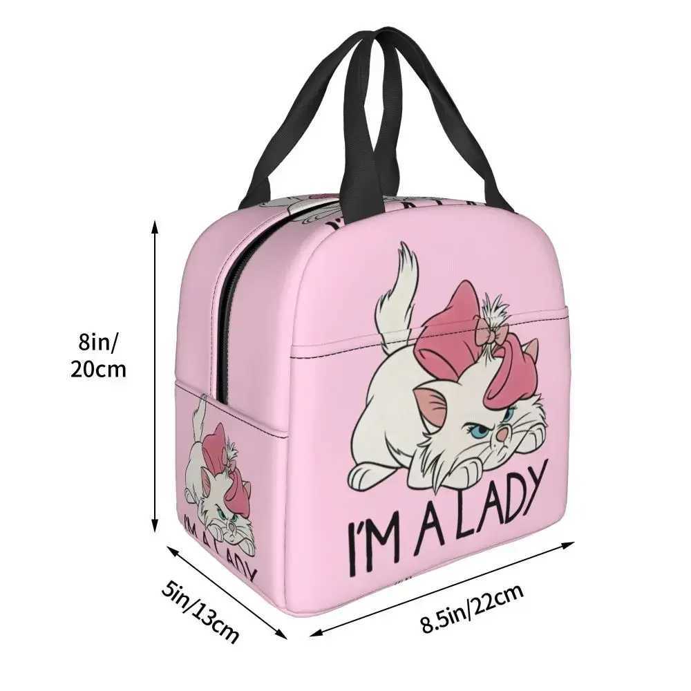 Im A Lady Marie Aristo s Cute s Insulated Lunch Bag Large Lunch Container Cooler Bag Tote Lunch Box Picnic Food Handbags