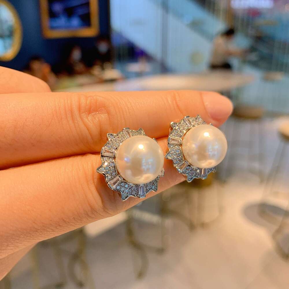 Douyin Live Australian Mother-Of-Pearl Pearl Set Pendant Ring Earrings For Women Fe8
