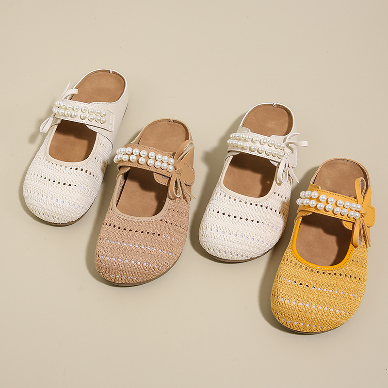 2025 Korean Style Summer New Half-Slip White for Women Ins Breathable Student Height Increasing Casual Designer Women's Shoes Street Shooting