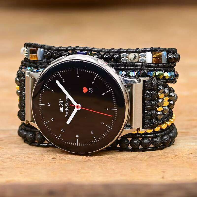 20mm 22mm Women's Natural Stone Samsung Galaxy 3 41mm 45mm Wristband Bracelet Activity 2 Gear Watch Band