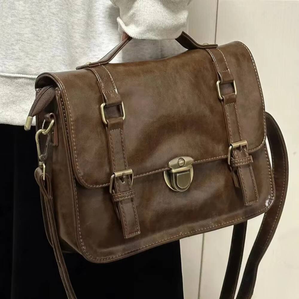 Japanese Students Vintage Women Handbags Crossbody Streetwear Preppy Y2k Fashion Messenger Bag Trendy All Match Casual Backpacks ddmynov