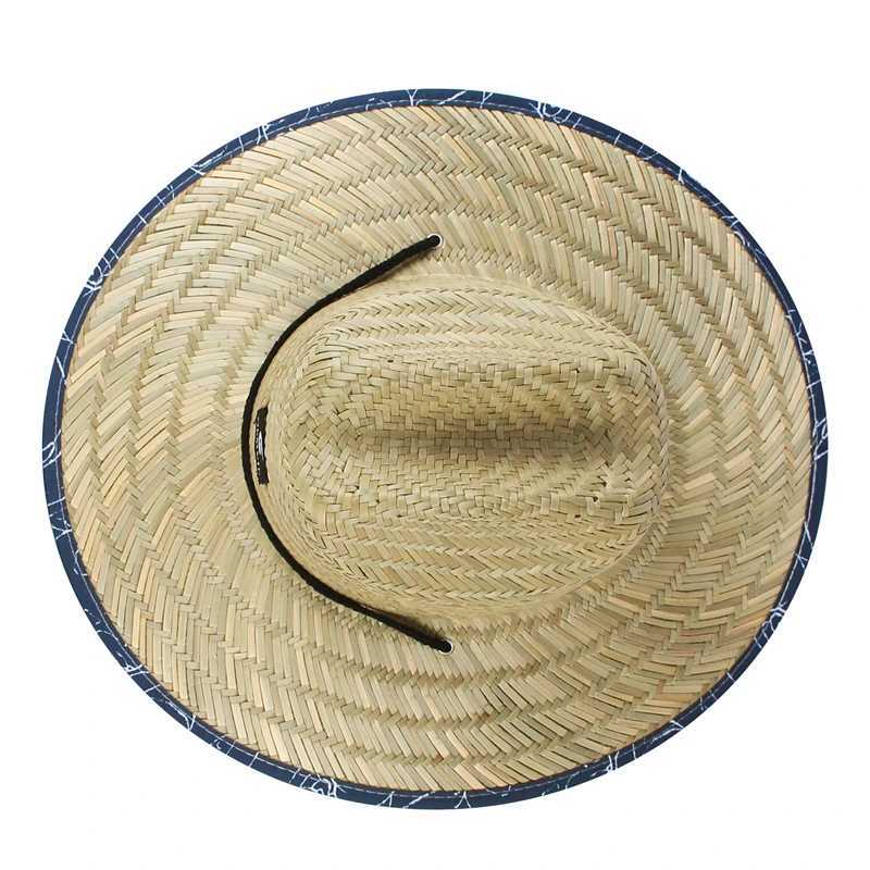 1PC/2PCS New Women Lifeguard Hat Straw Summer Beach Sun Hat Outdoor Bohemia Lady Fashion Fedora Panama Hat Y250707
