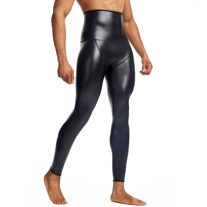 CHENYE Fitness Jogging Workout Pants Men Casual Paty Running Man Highwaisted Stretch Leather GYM Sport Trousers 250704