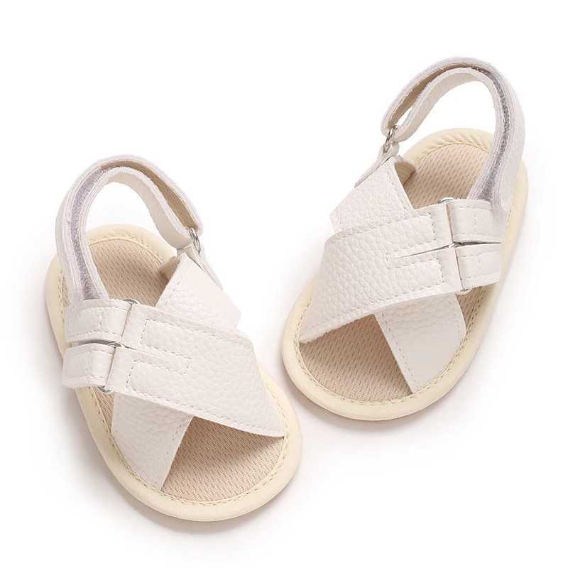 HAIZHIW Rubber Soft Sole Non-Slip Solid Color Toddler First Walker Baby Crib Newborn Baby Summer Sandals Infant Boy Girl Shoes R250707