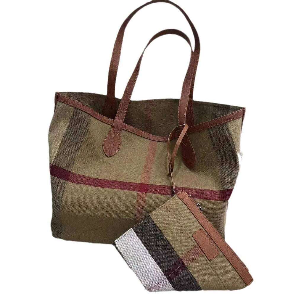 Designer bag 99 Super Big Women's Tote Linen Striped Canvas + Cowhide Shoulder Bag Shopping Bags Handbags Both Sides Can Be Used