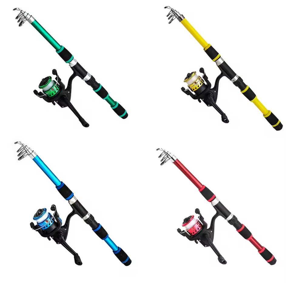 Children's Fishing Rod Goods for Fishing Rods Tools Casting Supplies Tackle Tool Material Articles Fish Ajing Stuff Sports QD