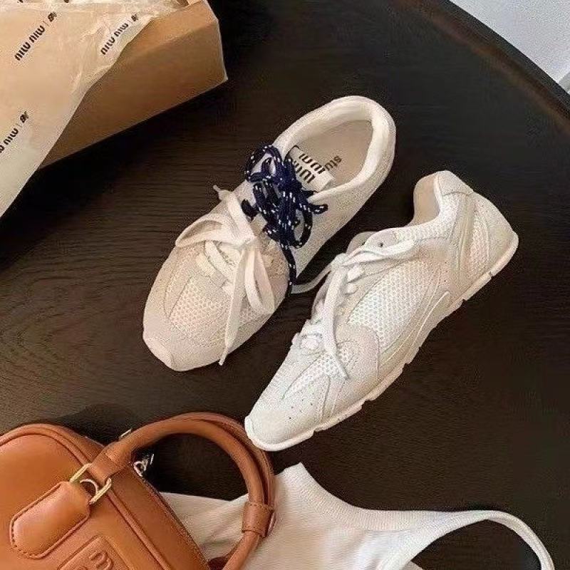 Hot Unique Women: New Retro Color-Blocked Casual Sneakers 2025 Style With Irregular Shoelaces - Versatile Sports Shoes For Women