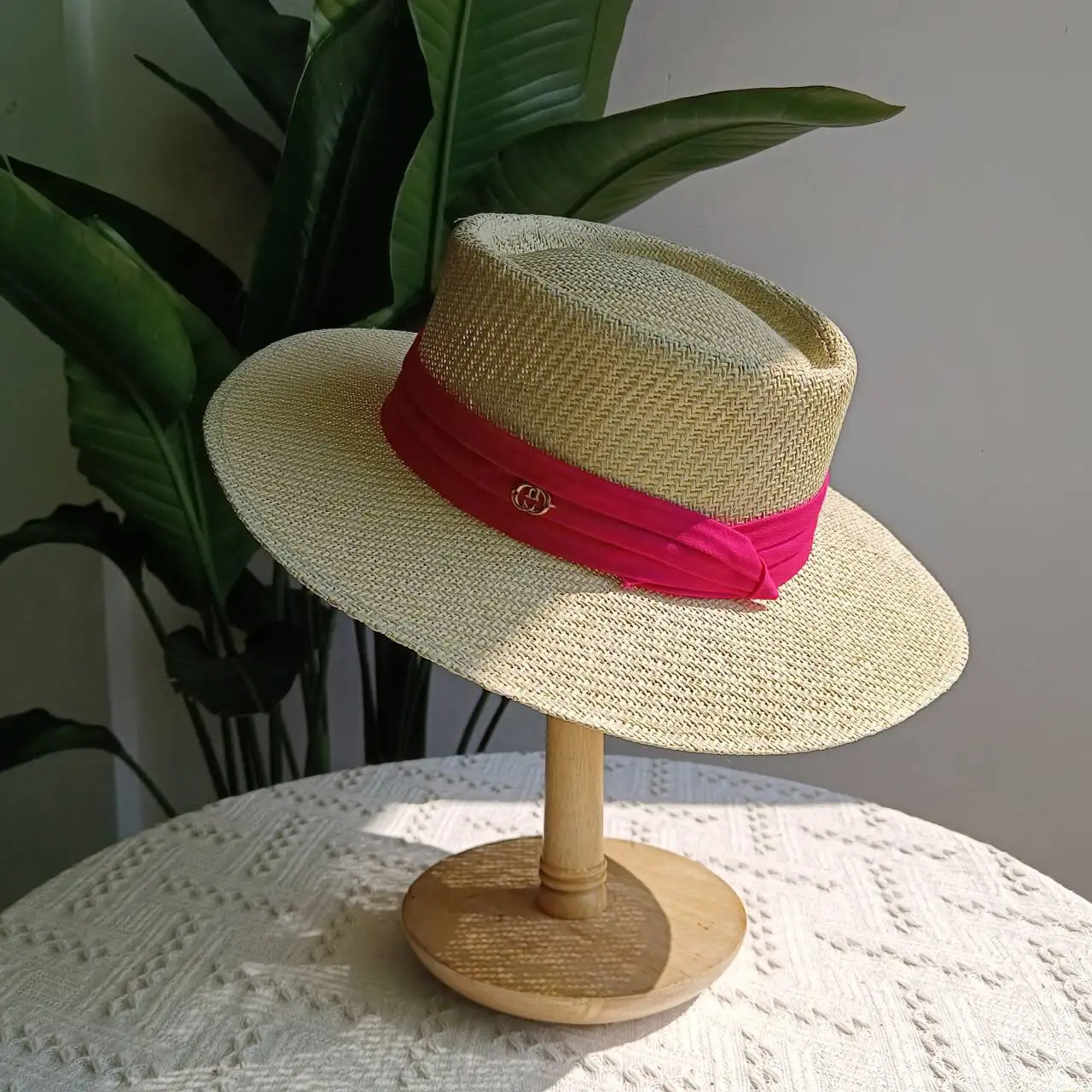 Summer Straw Hat Beach Sun Protection Grooved French Womens Accessories 250707