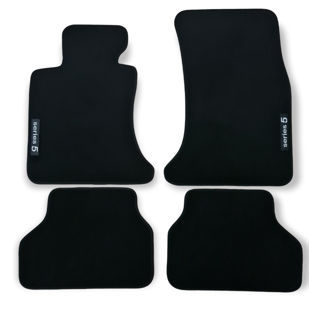 Car Floor Mats Velour For BMW 5 M5 E60 Waterproof Black Carpet Auto Liners New