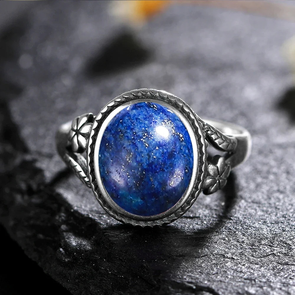 S925 Silver Ring Femme JewelrNatural Moonstone Eye Personalized Rings for Women Bijoux Wedding Jewelry Gift 250624