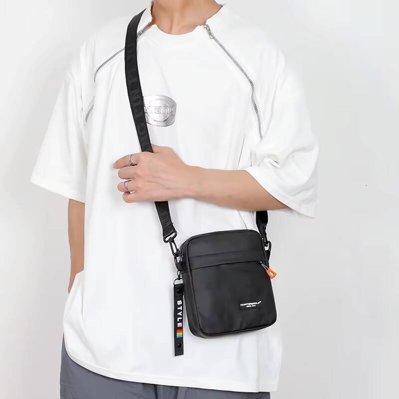 Simple Mini Men Crossbody For Phone Side Casual Waterproof PU Leather Shoulder Bag Business Small Messenger Sling Bags ddmynov