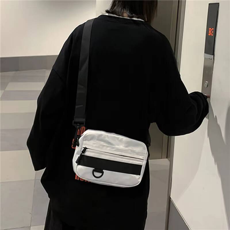 Casual Men Women Unisex Crossbody Bags Fashion Solid Color Couple Shoulder High Quality Nylon Messenger Bag Handbags ddmynov