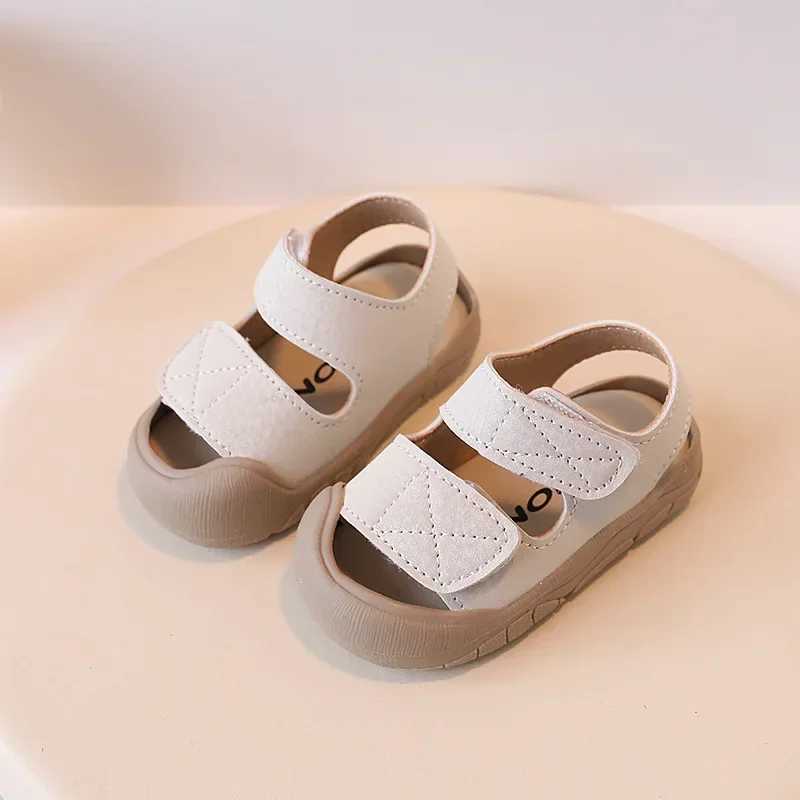 Simple Womens Baby Shoes Anti-collision Soft Bottom Sandals For Boys Ages 1-3 Learning To Walk Beach Shoes z250708CZNK