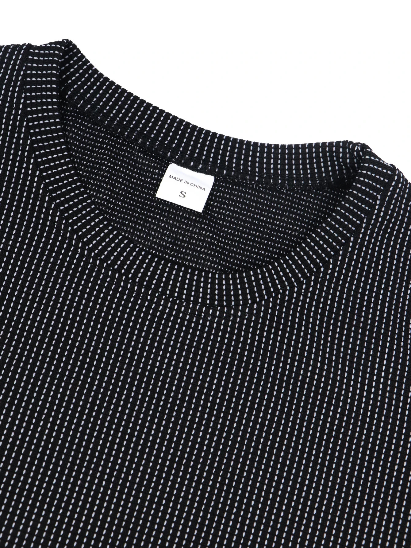 Summer Waffle Casual Sports Comfortable Breathable Grid Round Neck Short Sleeved T-shirt for Mens Short Sleeved Top Male 250708