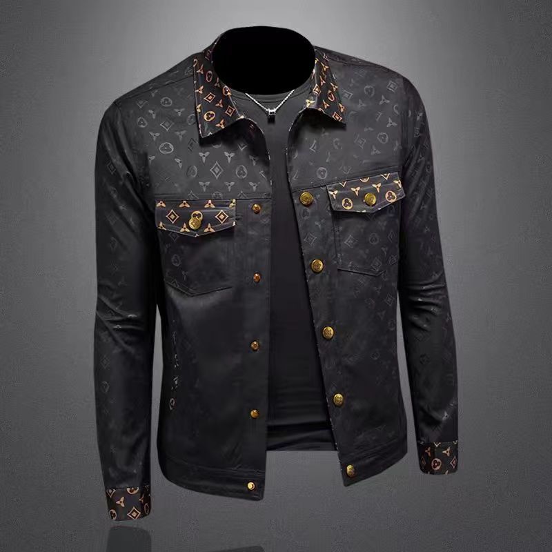 High Quality Autumn Floral Print Lapel Jacket Stylish Slim Fit Handsome Coat Plus Size Best Selling Free Shipping