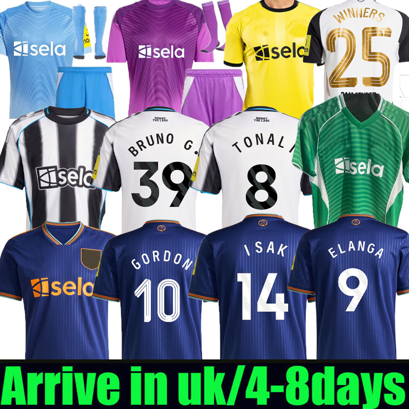 25 26 ISAK newcastl e soccer jerseys Elanga CARABAO CUP FINAL Special Edition burn 2024 2025 BARNES BRUNO G. Gordon MURPHY TONALI Football Shirt Home fans Player