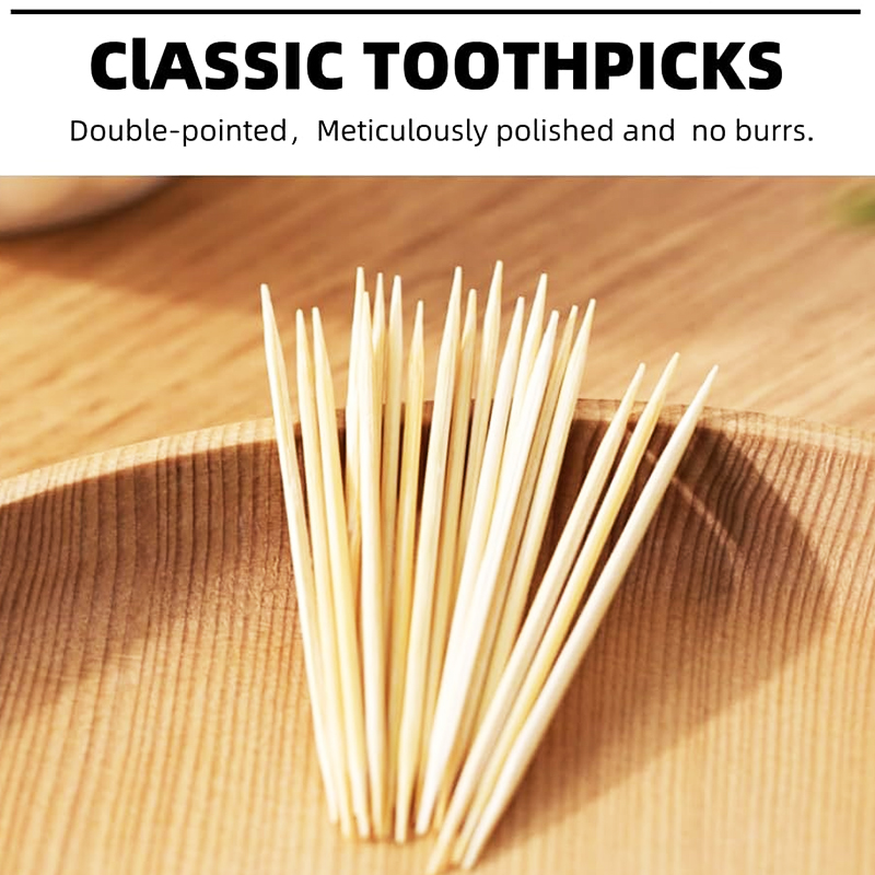 Natural Bamboo Toothpicks-Sustainable Choice for Teeth Cleaning