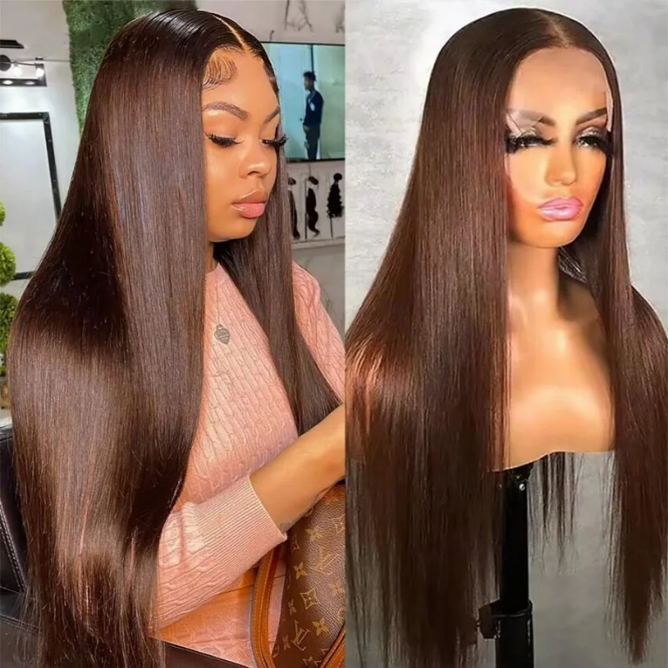 Straight 13x4 Lace Front Wig Pink Simulation Human Hair Ready To Wear Black Lace Wig 34 Inch Lace Frontal Wigs Hd 250 Density Peruvian Hair Synthetic 