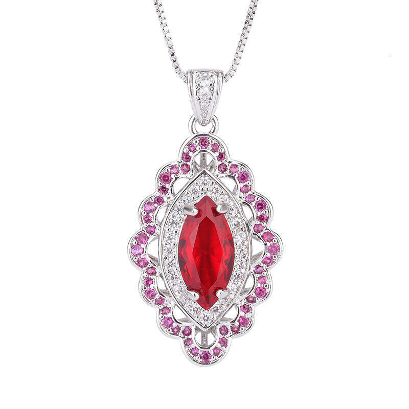 2022 New Trendy Red Pendant Necklace For Women Jewelry 655