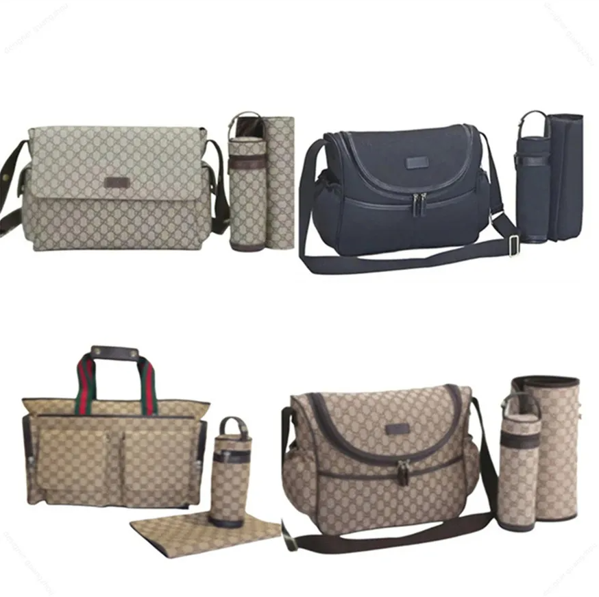 Diaper Bag Black Baby Bag High Qualty Designer Kids Nappy Change Pram Large Nylon Luxury Mommy Handbag shoulder bag Backpack 349598