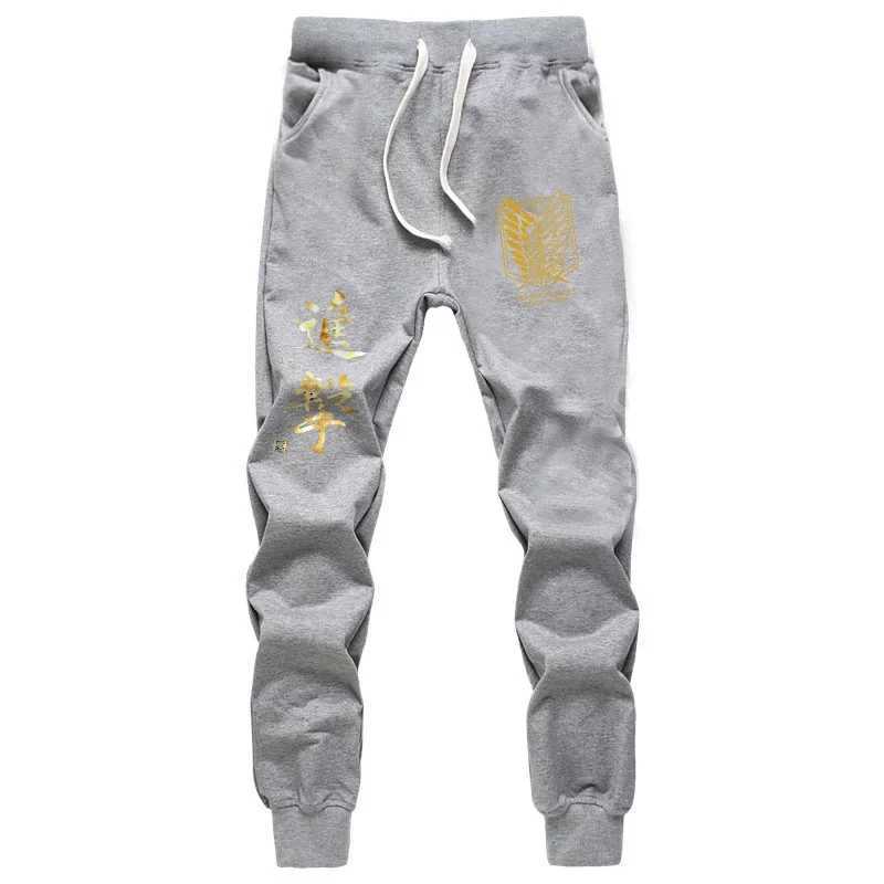 New Fashion Anime Attack on Titan Sports Sweat Breathable Pants dents Men Women Print Cotton Straight Pants Jogging Long Pants z250705FKCB