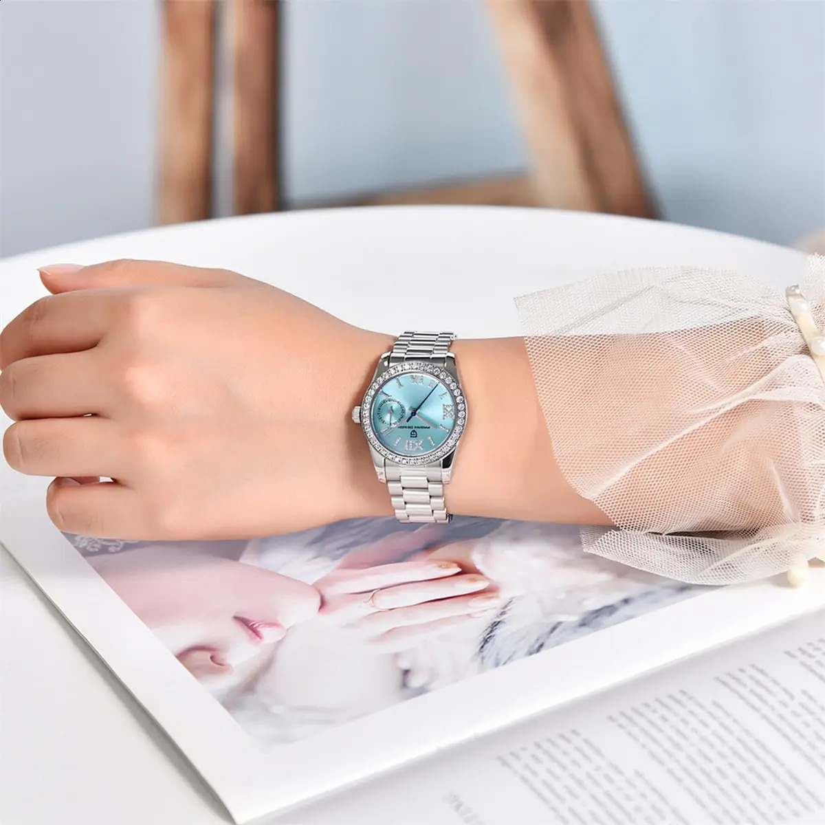 PAGANI N 32MM Womens Wristwatch Elegant y Quartz Watch for Women Fashion Waterproof Watches Sapphire Clock 250707
