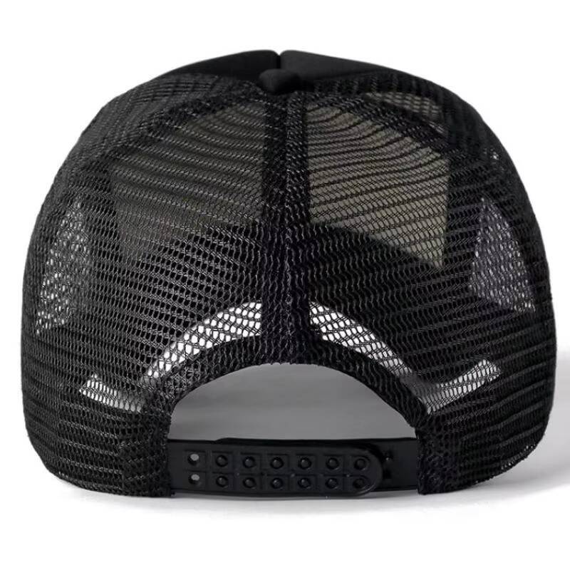 COKK Mesh Baseball Adjustable Snapback Hats For Women Men Unisex Hip Hop Trucker Cap Dad Hat Sponge Soft Breathable Black ddmythur