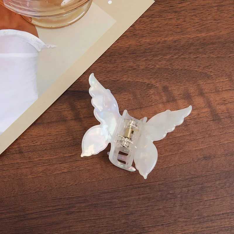 Acetate Butterfly Hair Claw Colorful French Style Hair Styling Tools Accessories Retro Elegant Hair Clips Women Sweet Hairpins Y250707