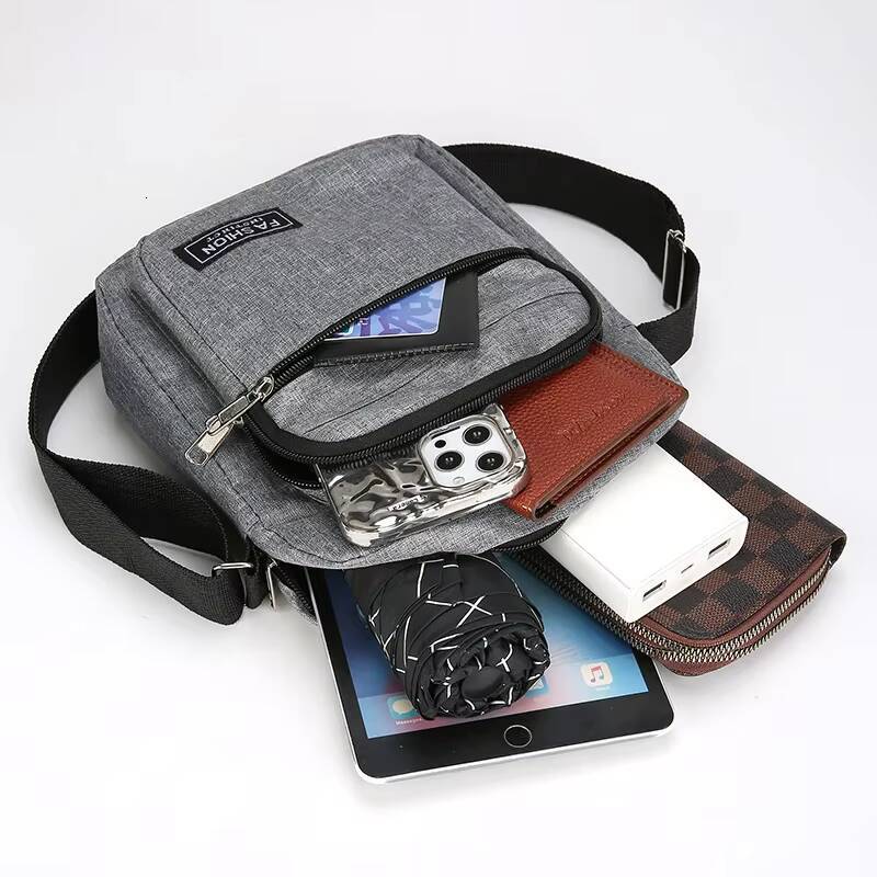 New Men Crossbody Mens Shoulder Boy Messenger Bags Man Handbags for Travel Casual Large Satchel Grey ddmynov