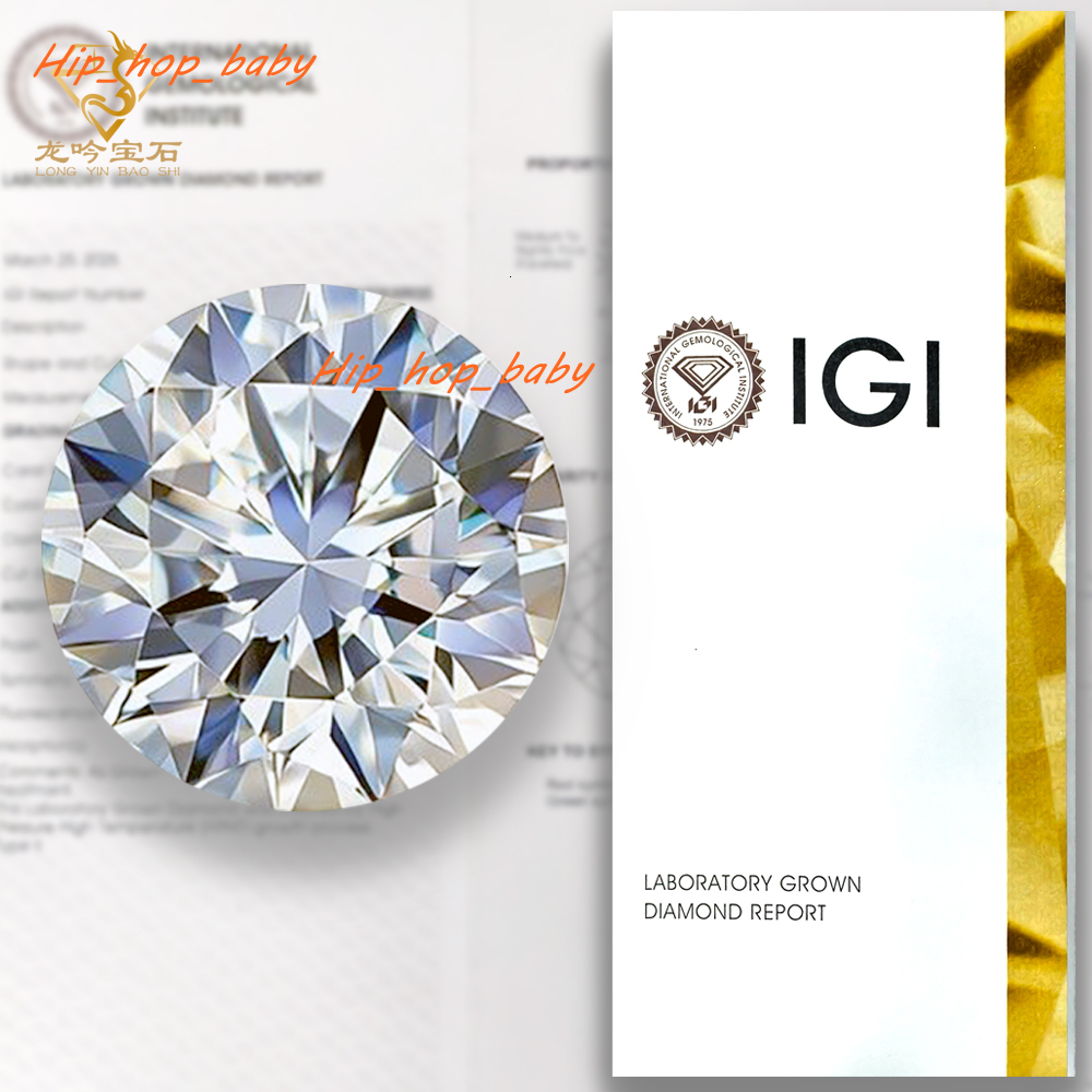 DEF 1.0CT 1.5 CT 2CT 3CT Lab Grown Diamond VS VVS Round Diamond IGI Certificate HPHT CVD Lab Diamond for Wedding Ring