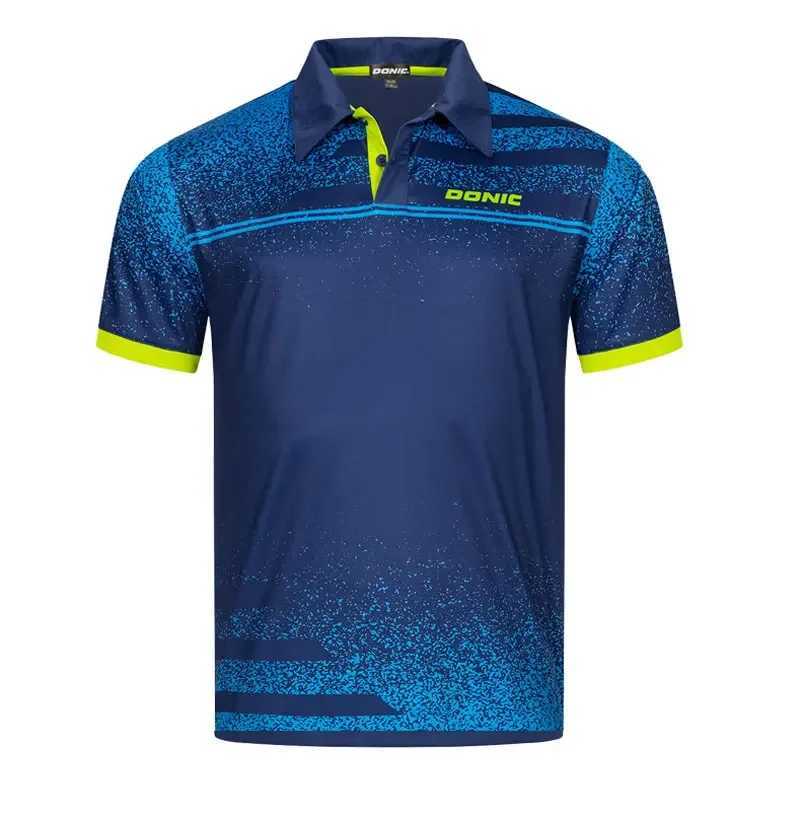 DONIC Table Tennis Shirt Mens and Womens Short Sleeved Polo Shirt Summer Table Tennis Pullover Casual Quick Drying Sport Shirt Y250707 Y250707
