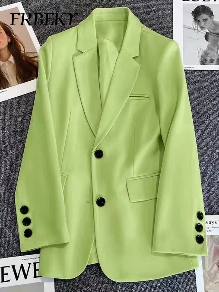Elegant Womens Jackets Autumn Winter Solid Color Blazer Fashion Leisure Temperament Ladies Jacket Woman Streetwear 250625