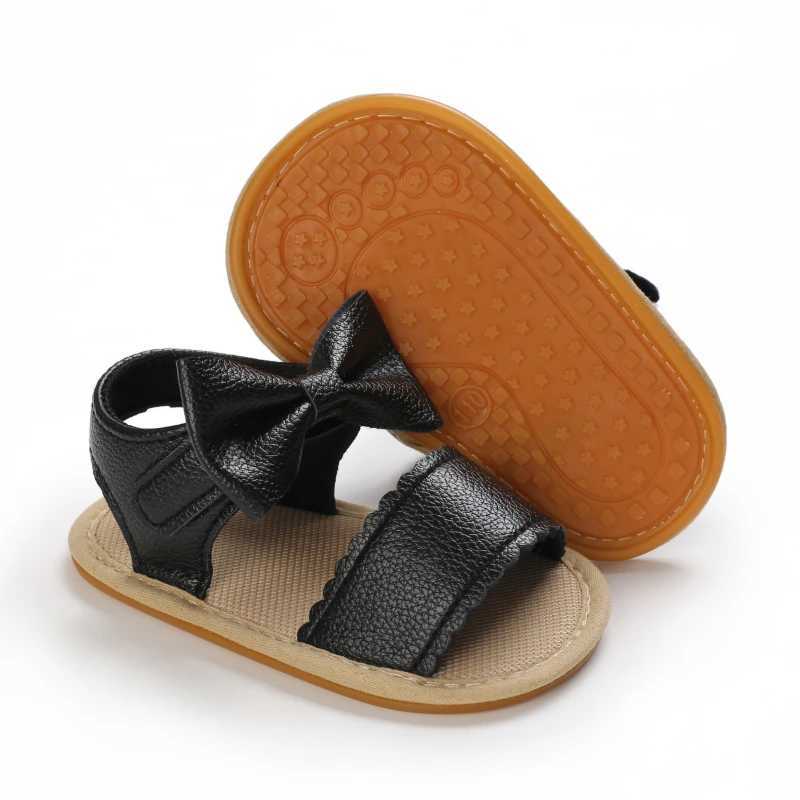 0-18M Baby Girl Sandals With Butterfly Bow High-Quality Soft Sole Anti-Slip Exposed Toe Summer Outdoor First Walking R250707