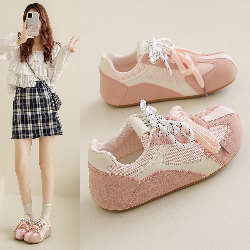 2025 White Sneakers for Women Spring New Korean Designer Style Ins Female Student Casual Flat Sports Shoes