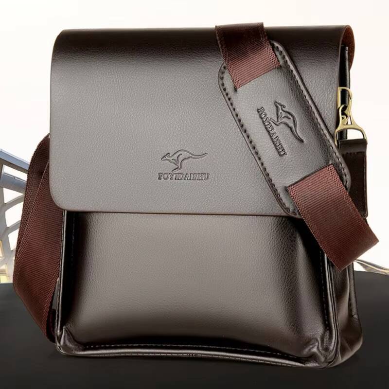 Luxury Kangaroo Brand Leather Messenger Man Handbag Chest Crossbody For Men Business Small Shoulder Summer Male Bag ddmynov