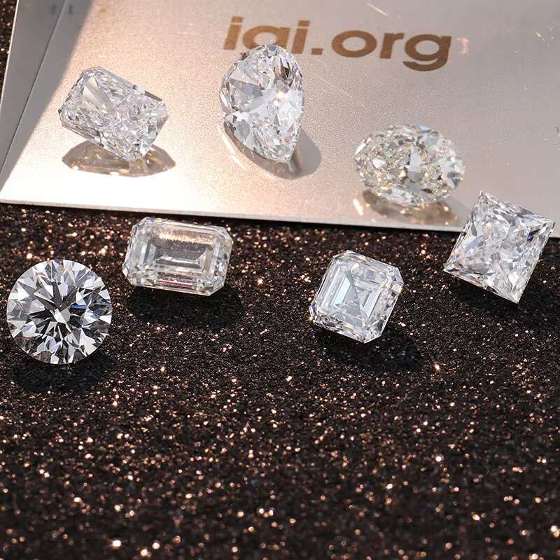 2ct 3ct 4ct 5ct 6ct 7ct 8ct in Stock Round Brilliant Cut E VVS IGI Certified Lab Grown Cvd Diamond Wholesale Price with Jewelry