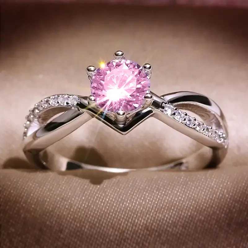 925 Sterling Silver Classic Wedding Ring Eight Hearts And Eight Arrows Design Six Claw Setting Zircon Jewelry XJ250707
