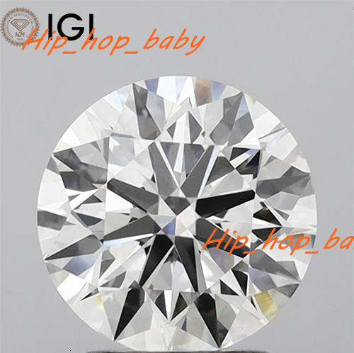 2.00 CT CVD Lab Grown Round Diamond 8.13 MM G Color VS1 Clarity IGI Certified Loose Diamond for Centerpiece