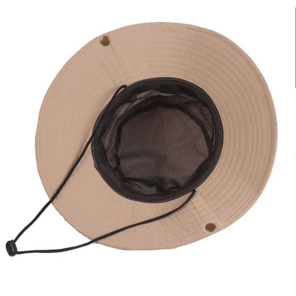 Bucket Hat Fishing Camping Hiking Sun Hat Summer Sun Hat Bucket Hat UV Protection Wide Brim Y250707
