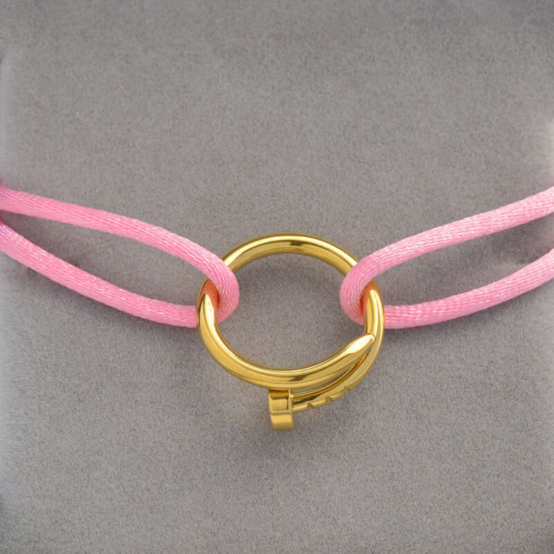 Handwoven Couple's Nail Bracelet, Simple and Elegant Adjustable Open Bracelet