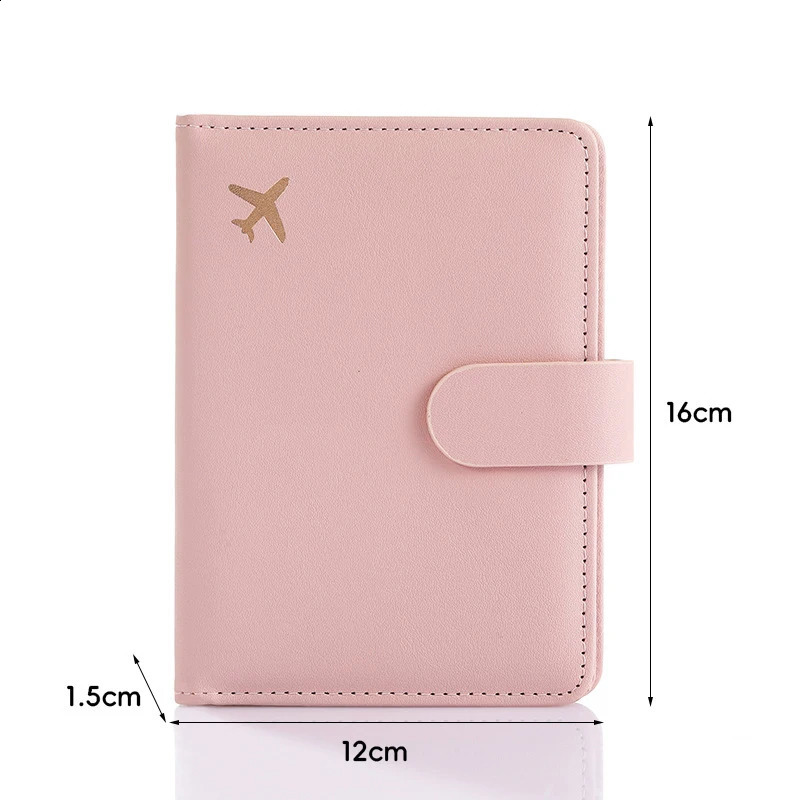 Multifunctional Passport Storage Bag Wallet Multilayer Card Leather Protective Cover Portable Document Clip 250628
