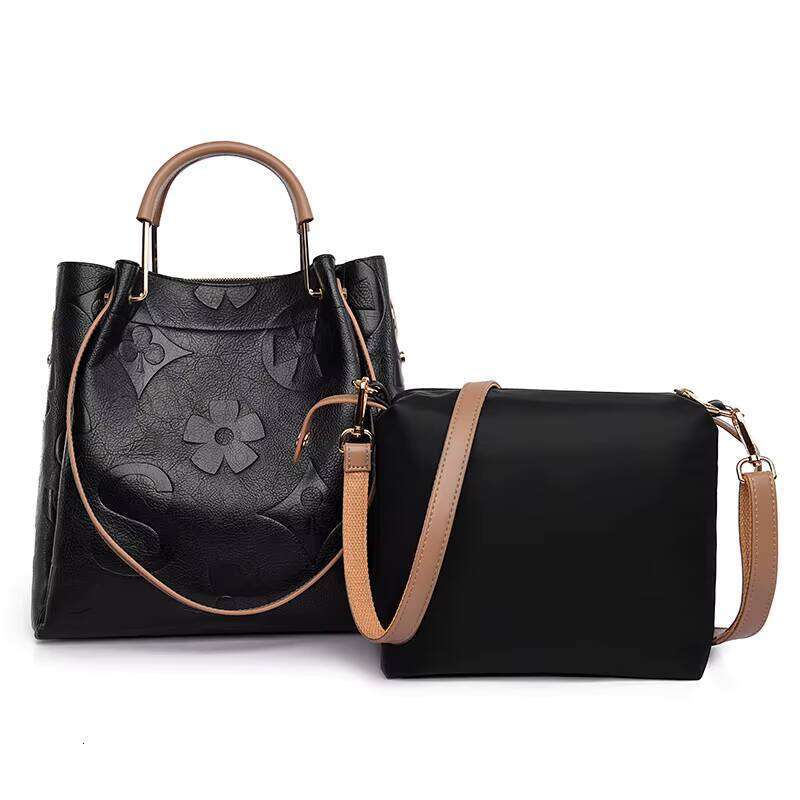 DHessentials Embossed design Fashion Handbags for Women Purses and Hand Tote Bag Set