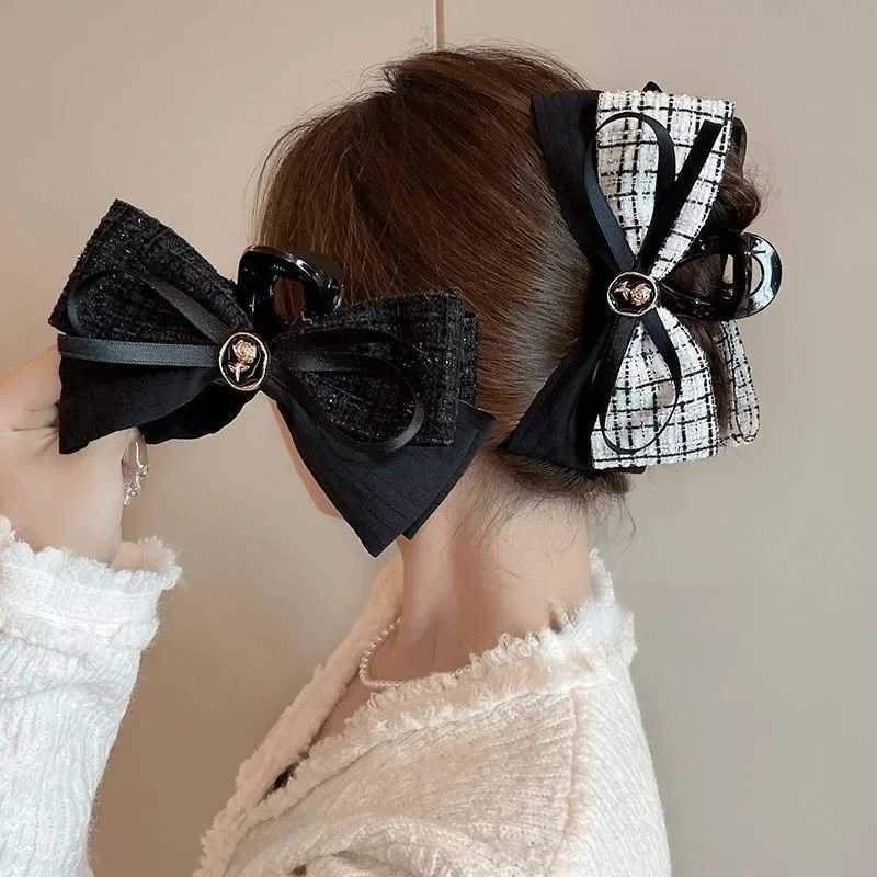 2025 Xiaoxiangfeng Hairpin Advanced Sense Bow Grab Clip Internet Celebrity New Hairpin Female Head Temperament Shark Clip Large Z250707
