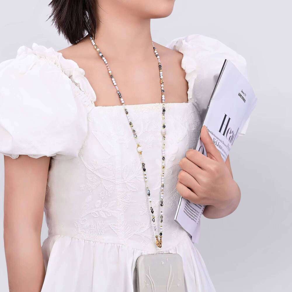 Hot Selling Natural Stone Chain Multi-purpose Beaded Mobile Phone Lanyard Accessories Delivery To Home