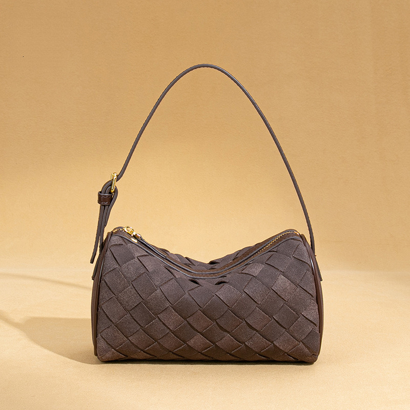 Handbag for Women Frosted Designer Bag Fahsion Woven Pu Leather Crossbody Pillow Bag