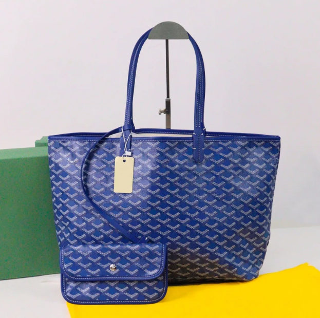 Designer bag Women Leather Handbag Large High Quality Soft Canvas Tote Shopping With Small Pouch Dust Bag 1502