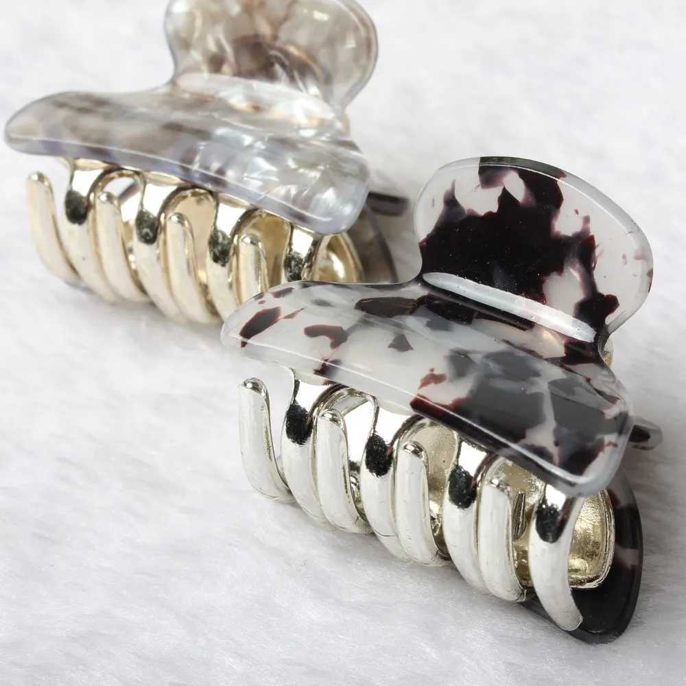 3pack Hair Clip Daisy Acrylic Plastic Small Hair Claw For Women Girls Fashion Gold Crab For Hair Tins Clamps Hair Accessories Z250707