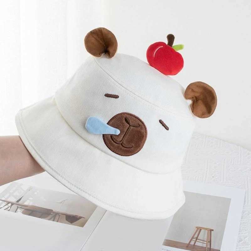 2025 New Spring Men Women Bucket Hat Creative Capybara Pattern Sun Protective Caps for Outdoor Daily Travel Photography Headwear Y250707