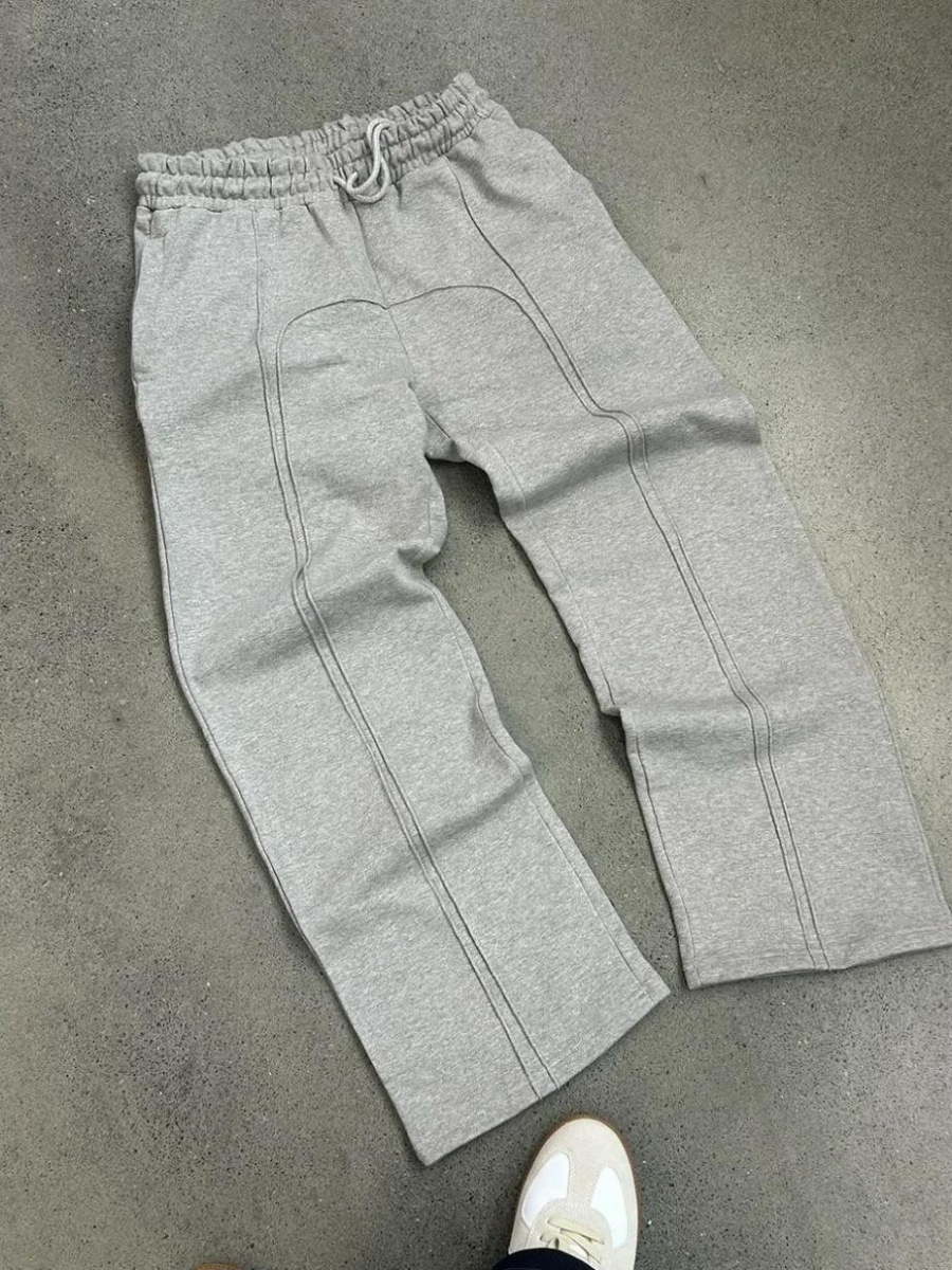 Elastic drawstring leg zipper casual sweatpants high street hip-hop streetwear