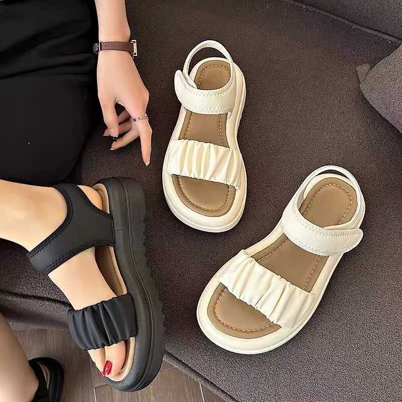 Summer Fashionable Casual and Comfortable Girls Elegant and Cute Open-toe Wear-resistant Beach Thick-soled Non-slip Sandals z250708SE8A